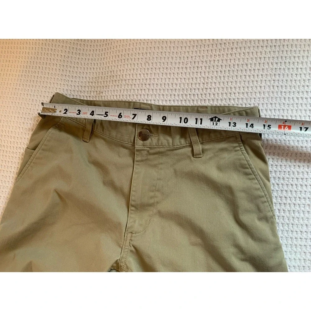 RVCA Chino Pants Mens 29 Khaki Week-End Stretch Flat Front